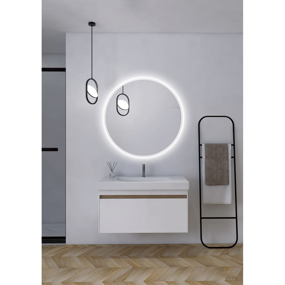 Espelho de Casa de Banho Iluminado "Bélgica" Ø70Cm Branco Frio [LIMEX-BELG003/70]