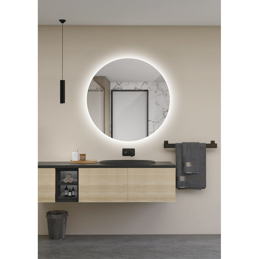 Espelho de Casa de Banho Iluminado "Lisboa" Ø80Cm Branco Frio Antiembaciamento/Sensor On-Off [LIMEX-LISB002/80]