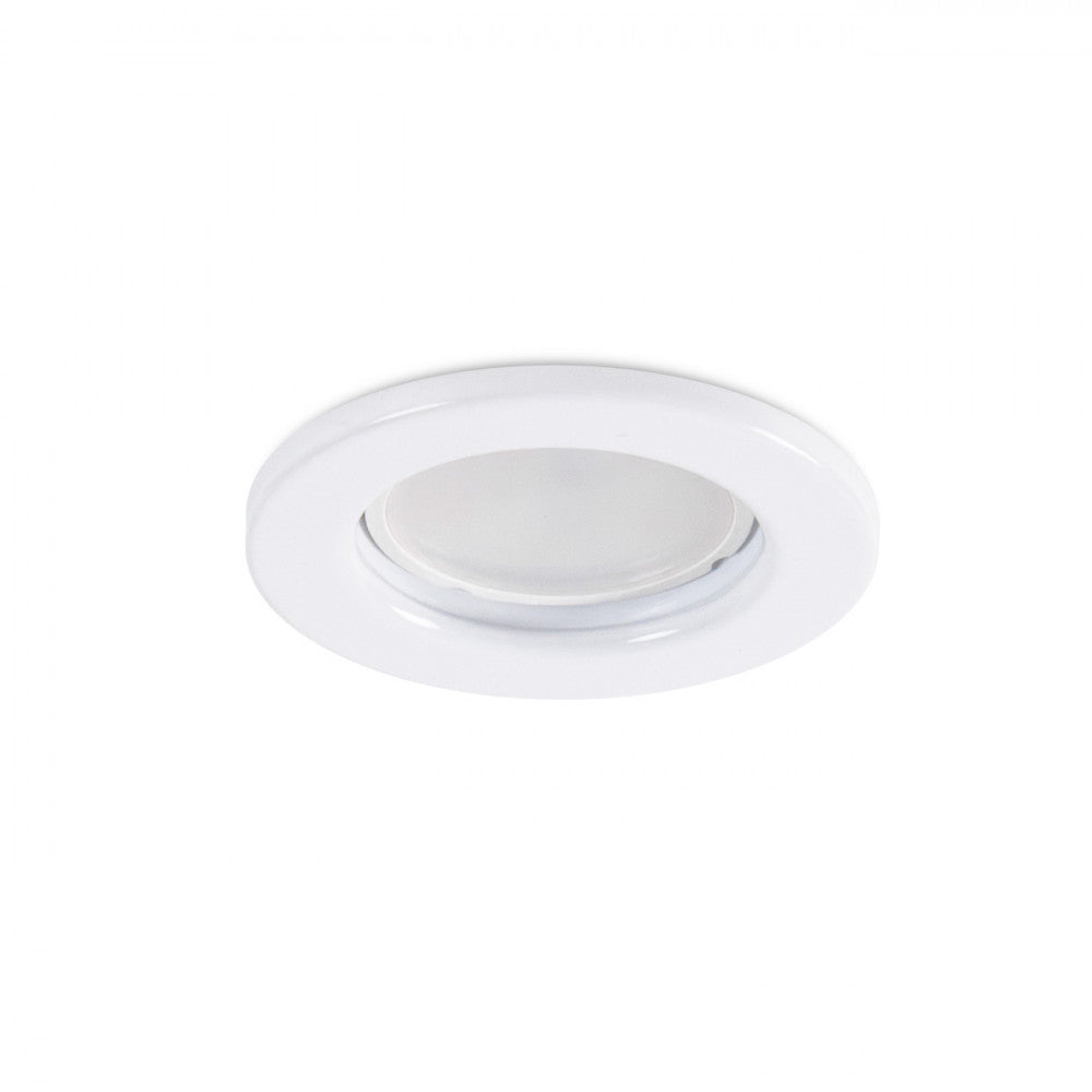 Anel Downlight Circular "Sara" Aço 81Mm - Branco
