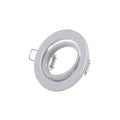 Anel Downlight Circular Inclinável "Vepa" Aço 90Mm - Branco