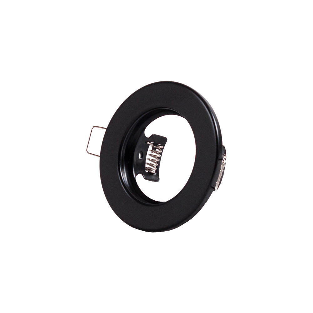 Anel Downlight Circular "Sara" Aço 81Mm - Preto