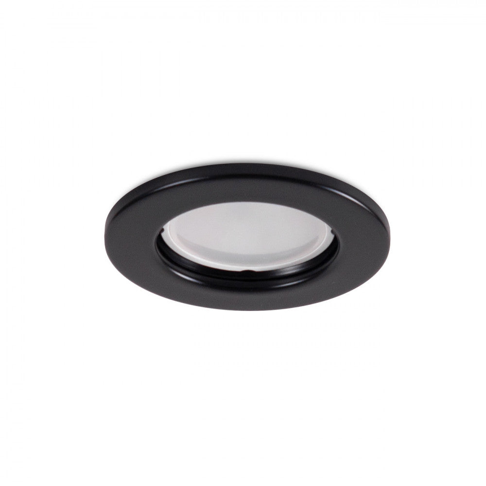 Anel Downlight Circular "Sara" Aço 81Mm - Preto