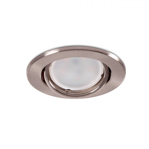 Einbau-Downlightrahmen "Vepa" Kippbar – 90mm – Stahl Satiniert
