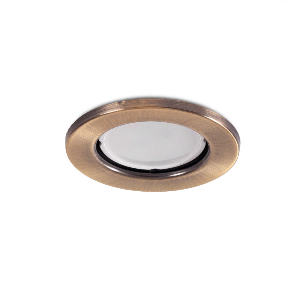 Anillo Downlight Circular "Sara" Acero 81mm - Latón