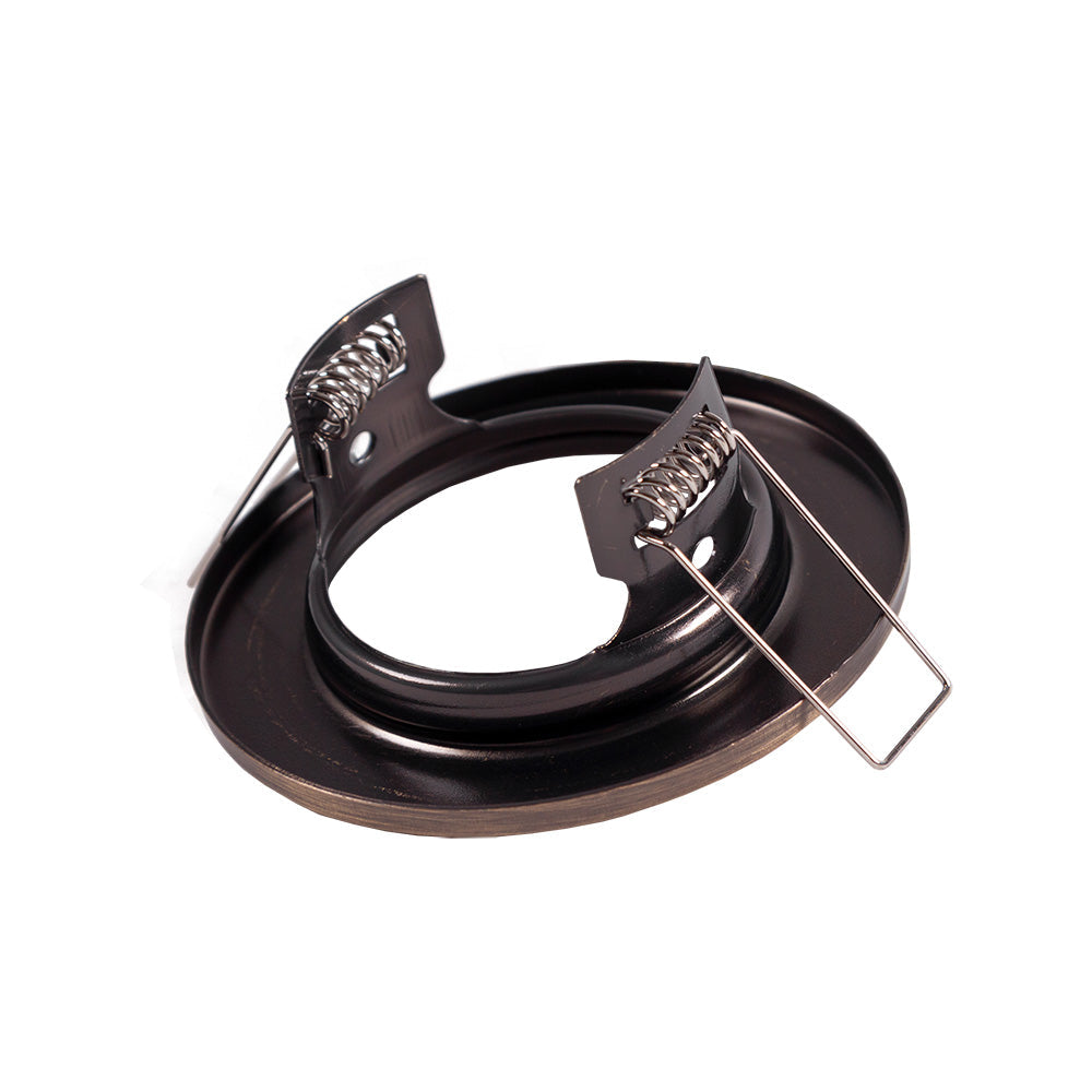 Anillo Downlight Circular "Sara" Acero 81mm - Latón