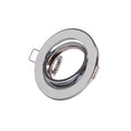 Anel Downlight Circular Inclinável "Vepa" Aço 90Mm - Cromado