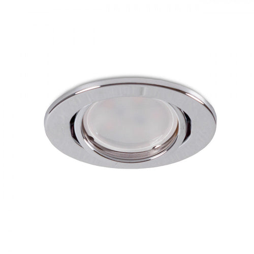 Runder schwenkbarer Downlight-Ring „Vepa“ Stahl 90 mm – Chrom