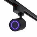 Altifalante Bluetooth monofásico de 20 W para calha de iluminação, preto
