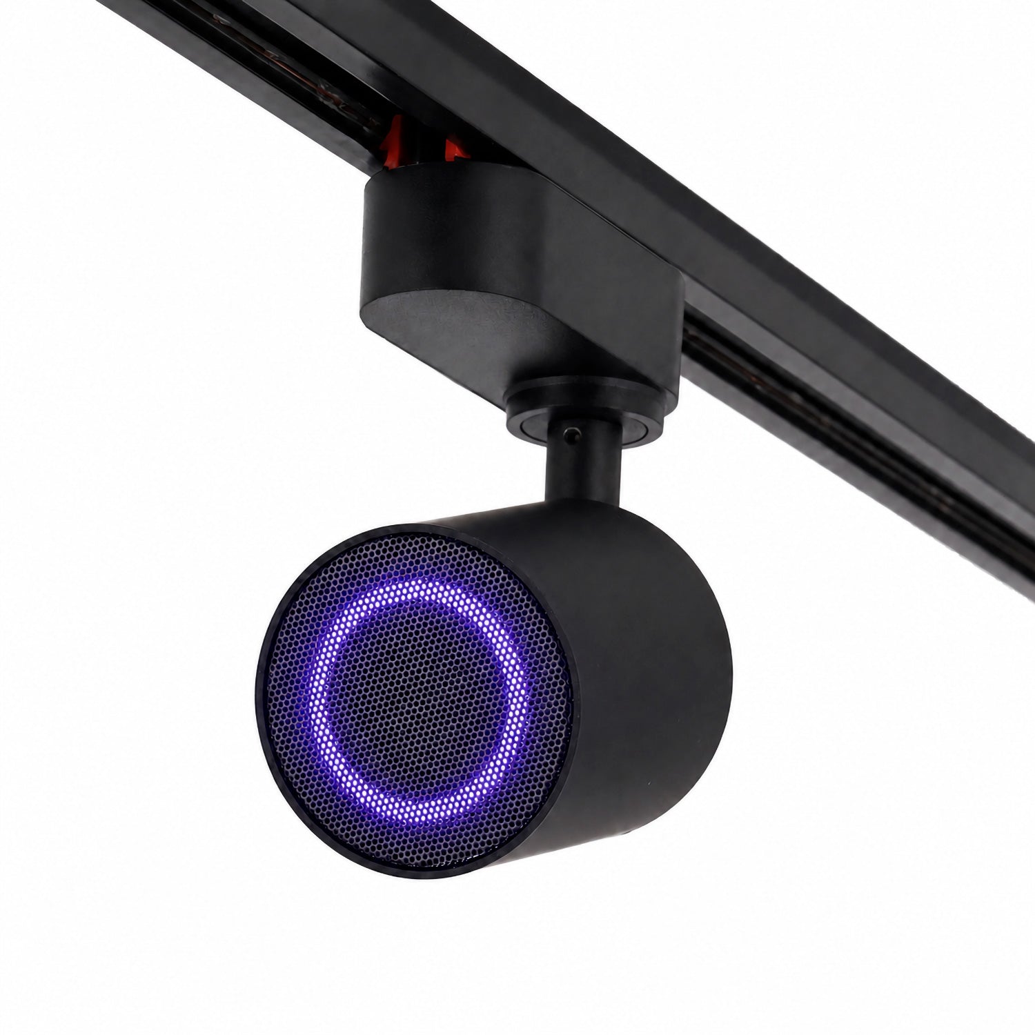 Altifalante Bluetooth monofásico de 20 W para calha de iluminação, preto