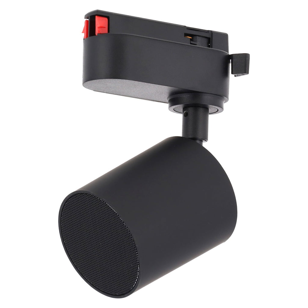 Altifalante Bluetooth monofásico de 20 W para calha de iluminação, preto