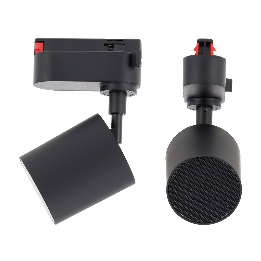 Altifalante Bluetooth monofásico de 20 W para calha de iluminação, preto