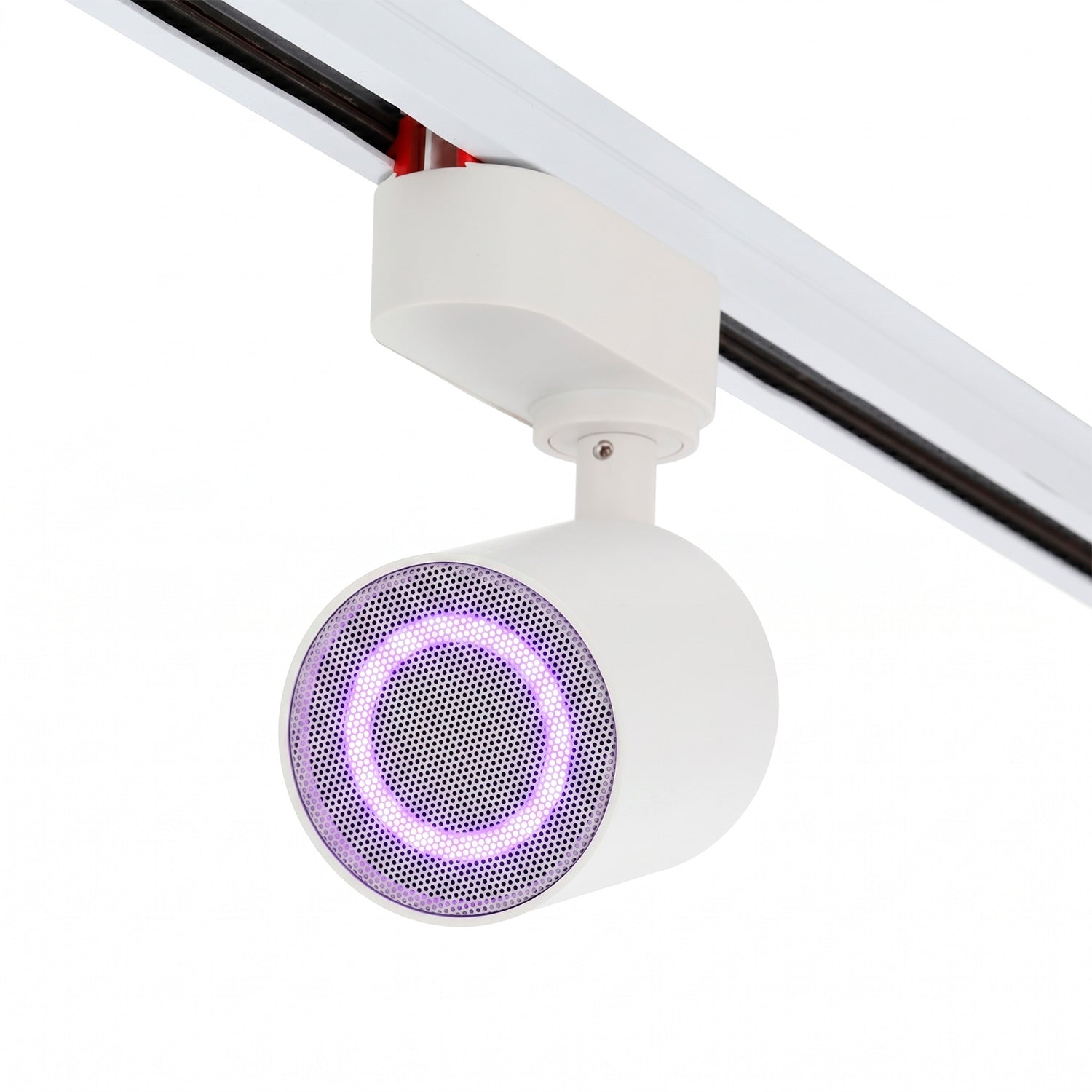 Altifalante Bluetooth monofásico de 20 W para calha de iluminação, branco