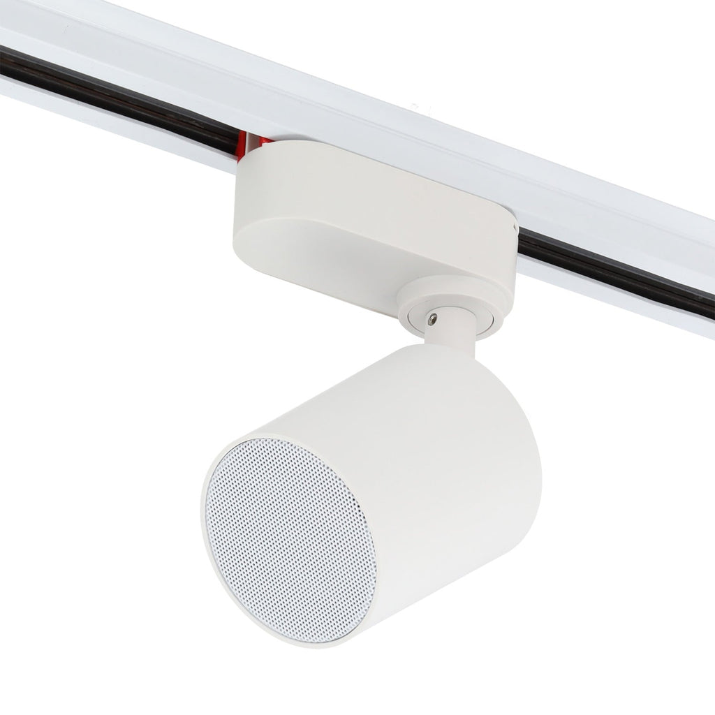 Altifalante Bluetooth monofásico de 20 W para calha de iluminação, branco