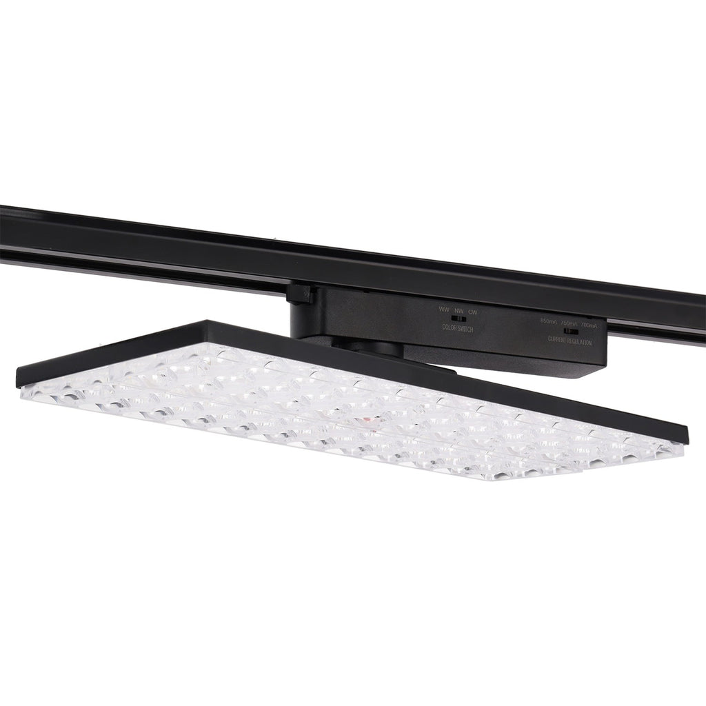 Luminária de calha LED CCT de 30 W "Market" preta