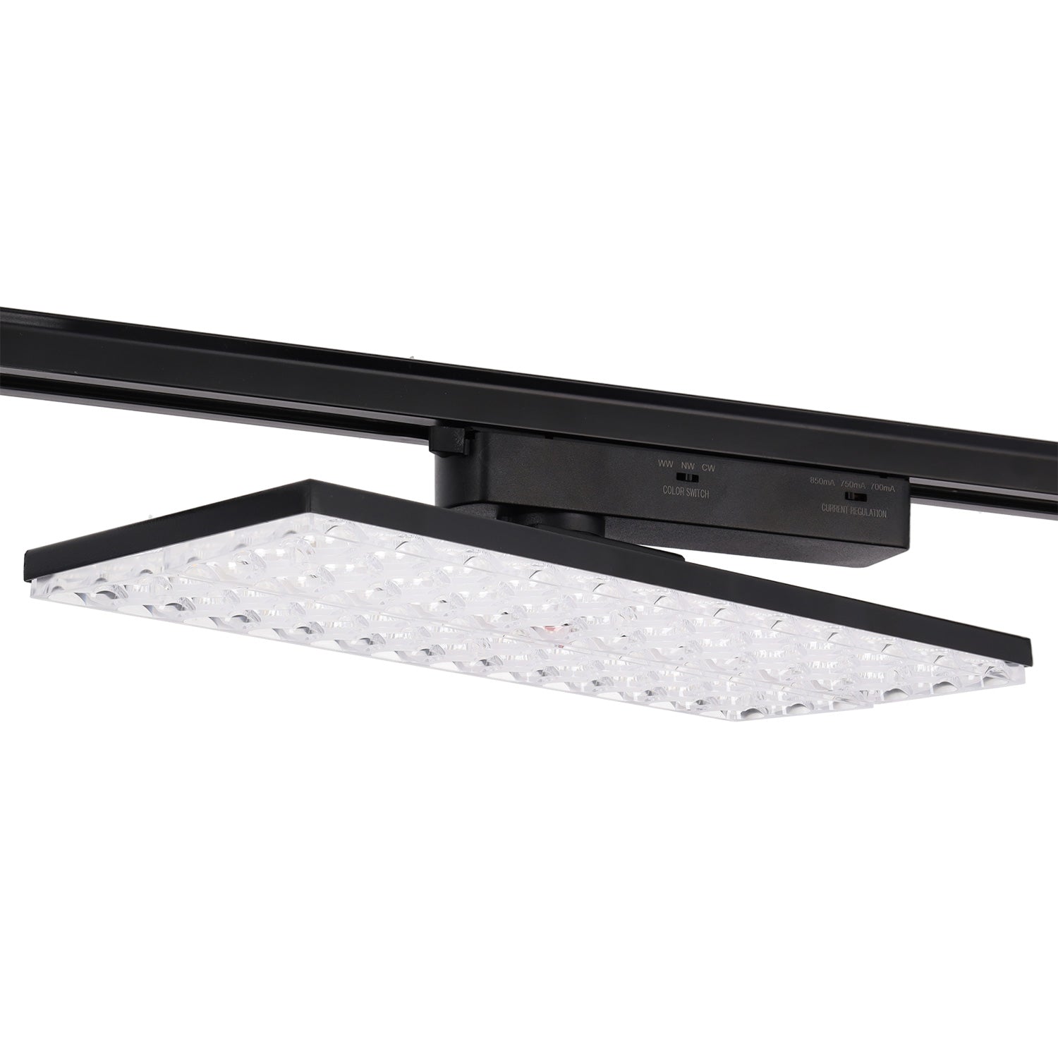 Luminária de calha LED CCT de 30 W "Market" preta