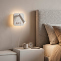 Foco LED quadrado de 9 W com saída USB-C, 630 lm, 3000 K, branco