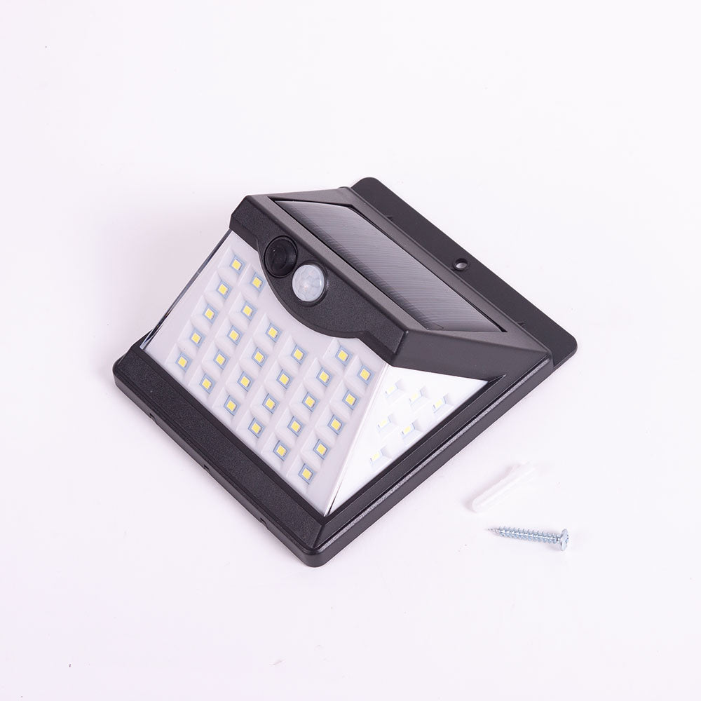 Candeeiro de Parede LED 6000ºK Sensor Solar IP65 40.000H [LUM-LUM40-PIR]