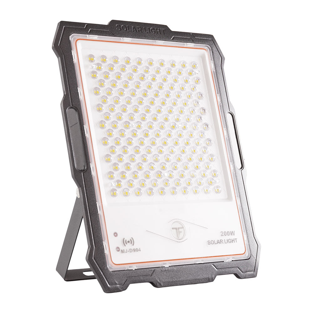 Proyector solar LED 200W 20000Lm Sensor_Panel de control remoto:5V 35W Batería: 3,3V 30.000Ma [LUM-MJ-DW904]