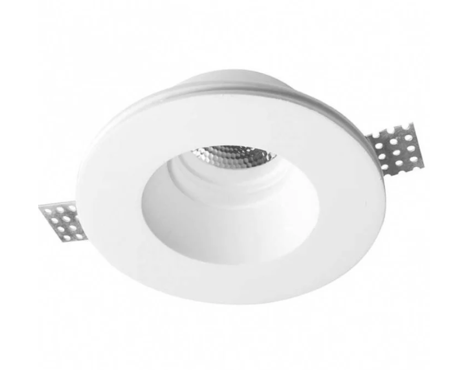 Luminária de embutir redonda em gesso GU10 "Polaris"
