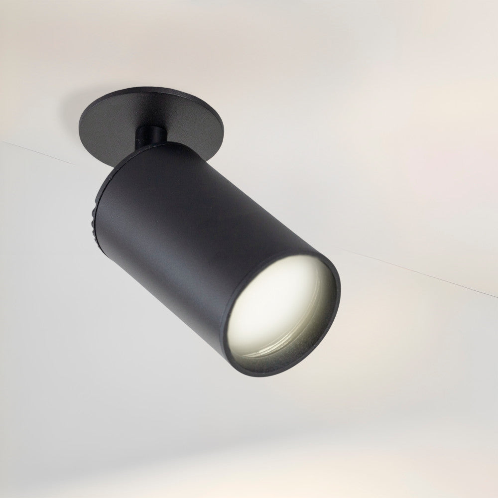 Foco empotrable GU10 negro (sin bombilla) [LUM-RGU10-B]