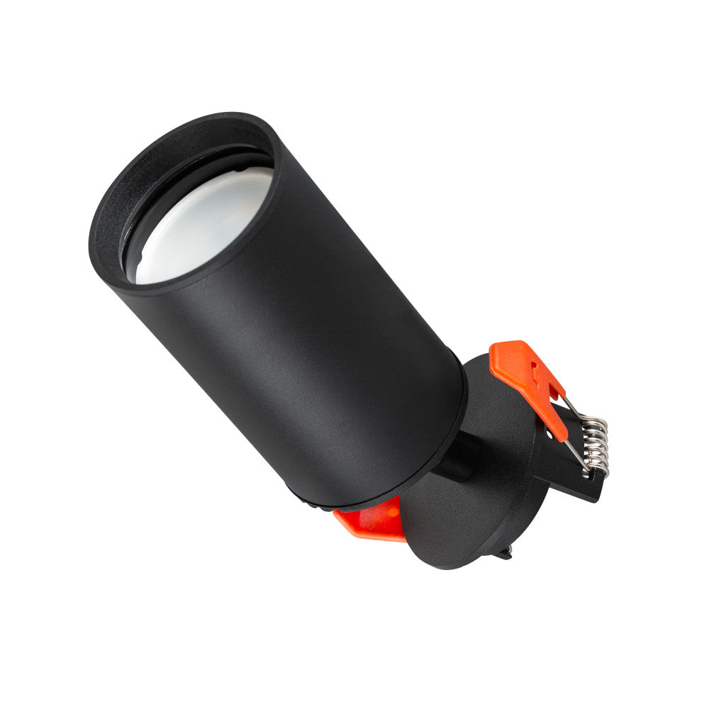 Foco empotrable GU10 negro (sin bombilla) [LUM-RGU10-B]