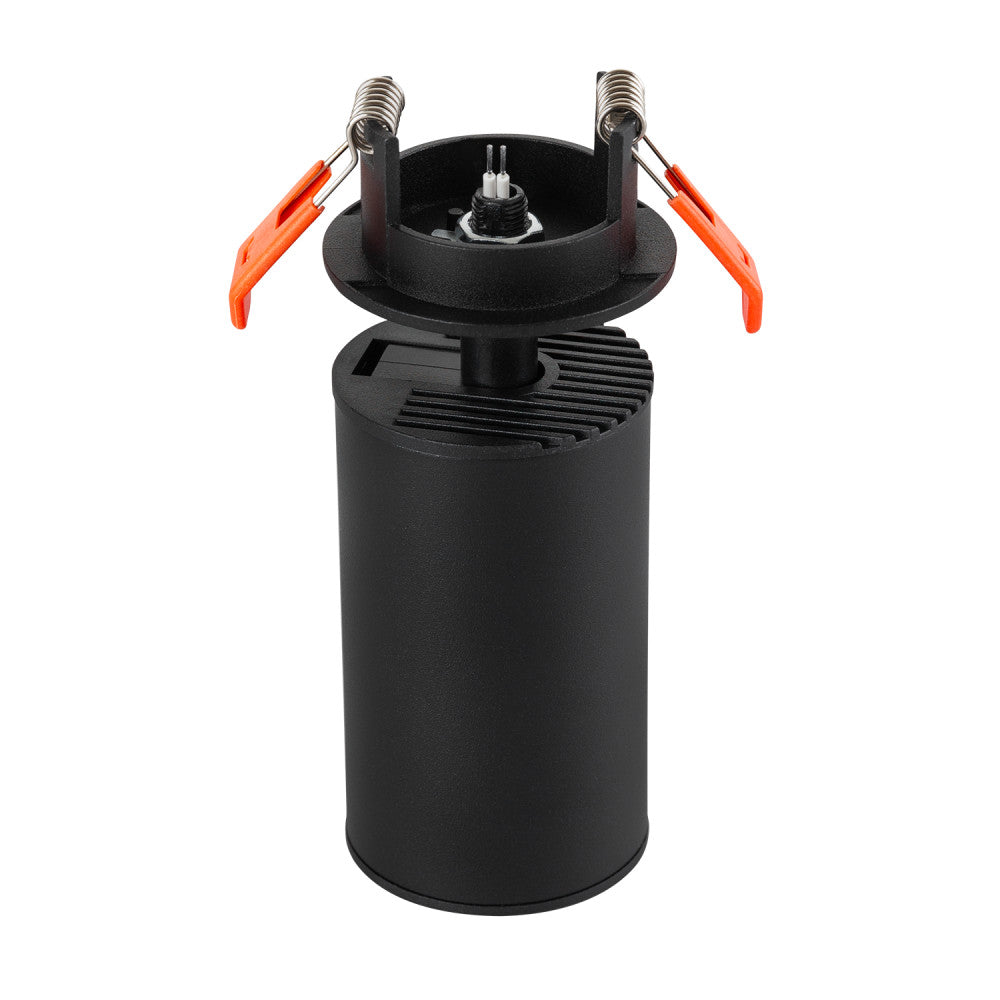 Foco empotrable GU10 negro (sin bombilla) [LUM-RGU10-B]