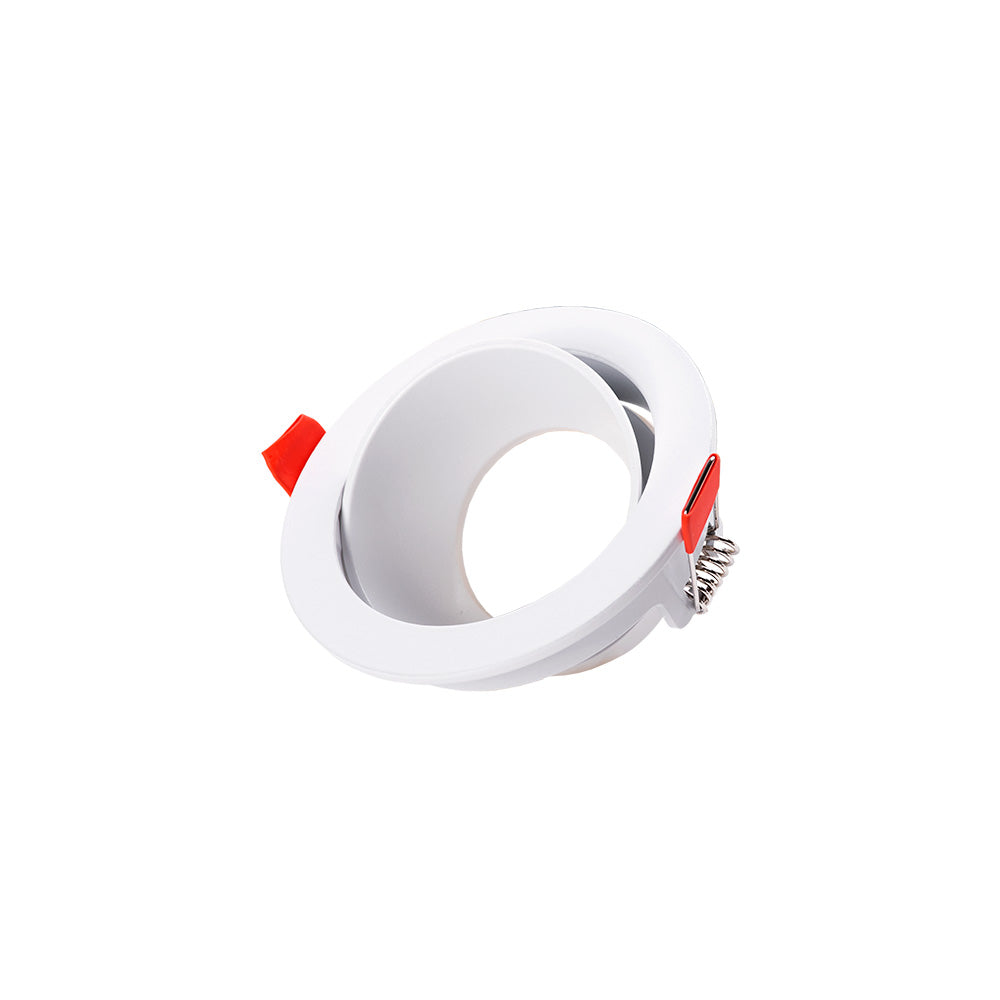 Runder Downlight GU10 ohne Lampenfassung/Lampe – Weiß
