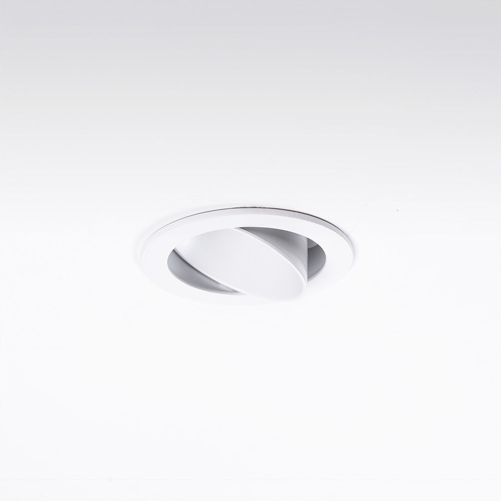 Runder Downlight GU10 ohne Lampenfassung/Lampe – Weiß