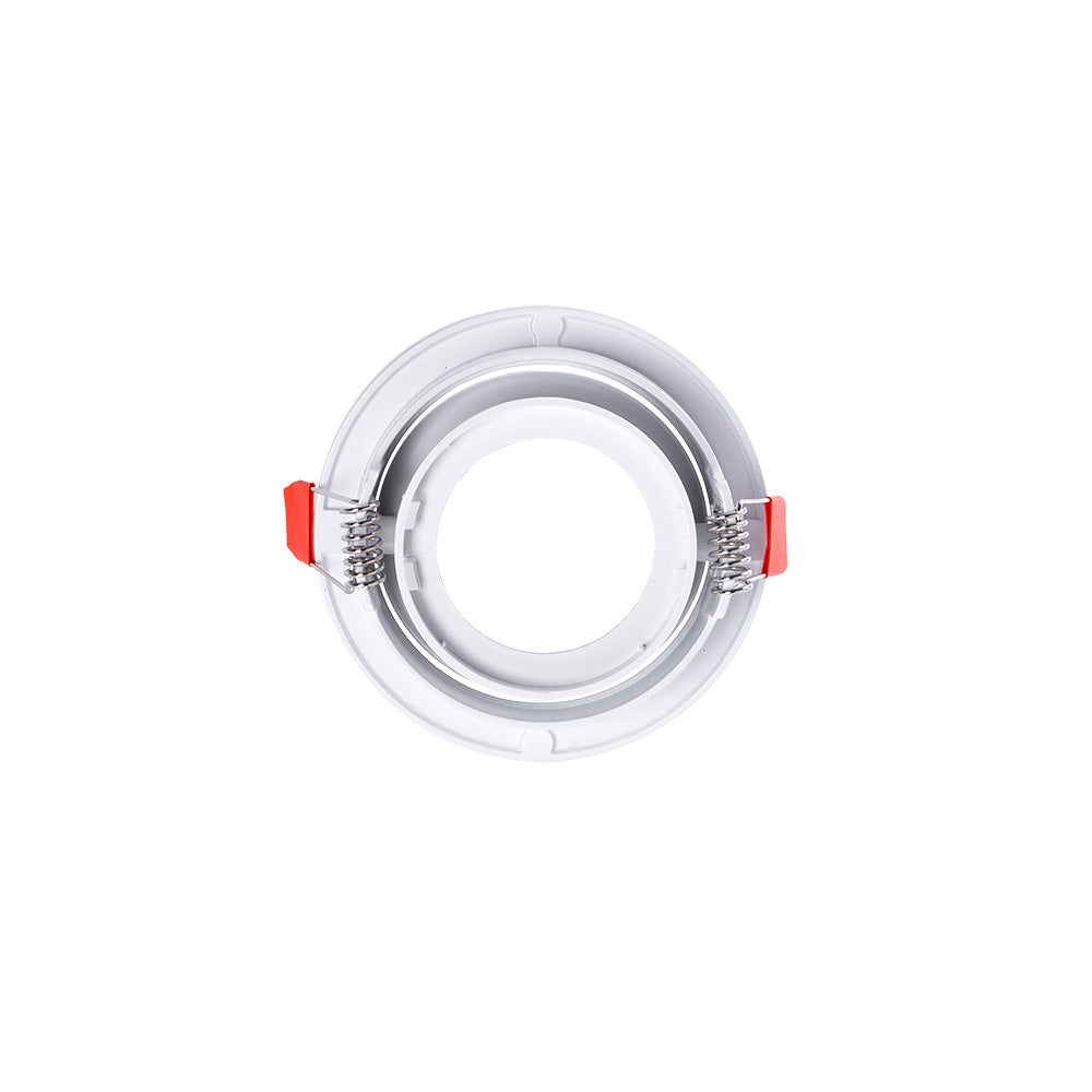 Runder Downlight GU10 ohne Lampenfassung/Lampe – Weiß