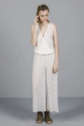 OVERALL MIT WICKELOPTIK BEIGE