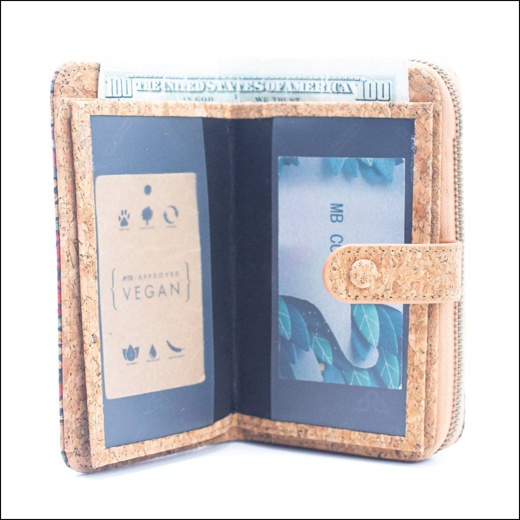 Natural Cork Material Gift Box Wallet for Women, 2-Piece Med HY-037