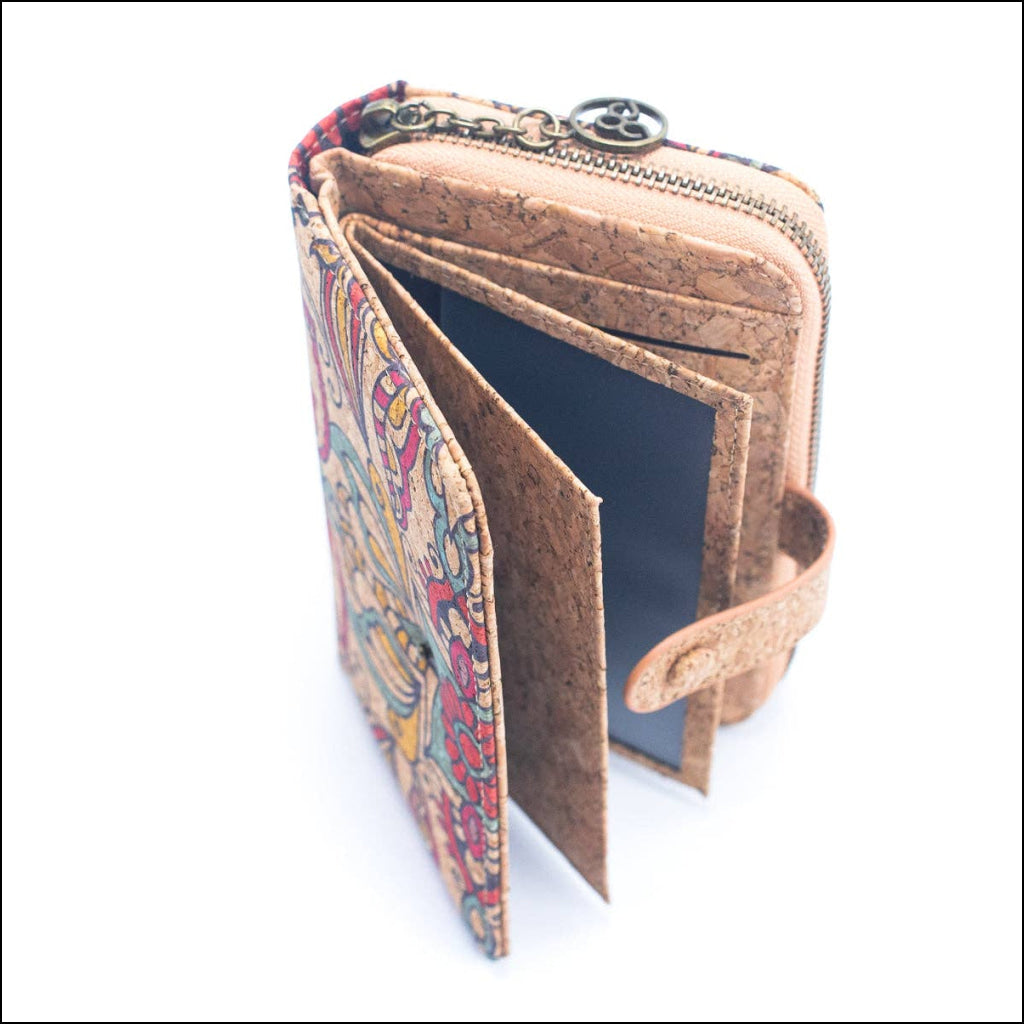 Geschenkbox aus Naturkork, Brieftasche für Damen, 2-teilig, Mittel HY-037