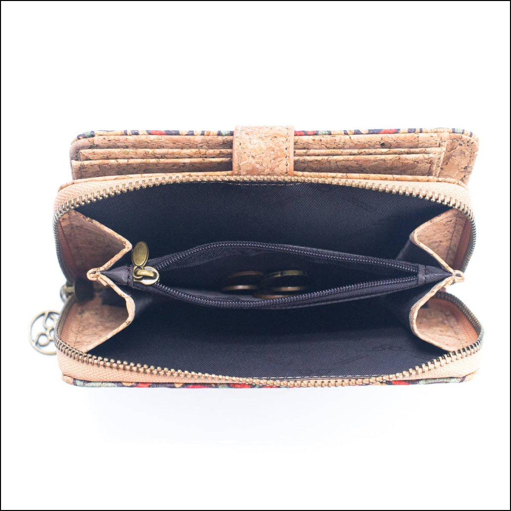 Natural Cork Material Gift Box Wallet for Women, 2-Piece Med HY-037