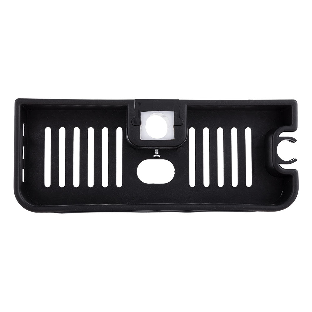Duschset Messing/Zink - Edelstahl - ABS, Schwarz, Warm-/Kaltwasser, Einhebelmischer [QLI-FA-3019]