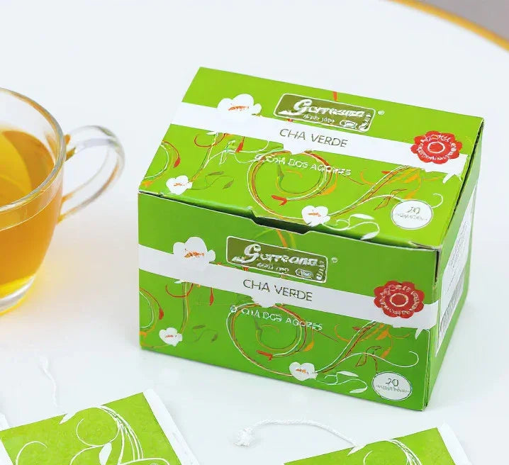 100% Organic Green Tea, Azores Gorreana Hysson Authentic Refreshing - Box of 20