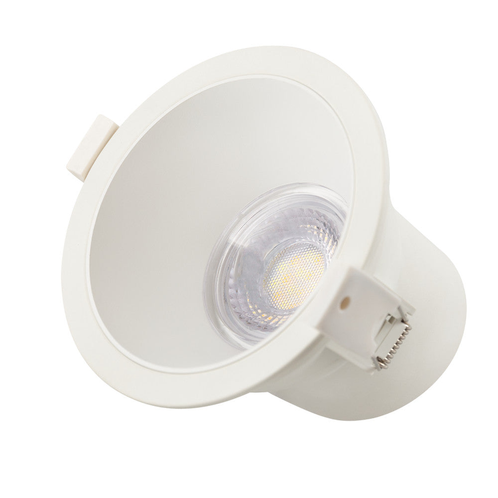 Downlight LED embutido 8W 750Lm CCT 3000-6500ºK (tom de luz regulável) 60º IP44 [SE-SCL309-8W-W-CCT]