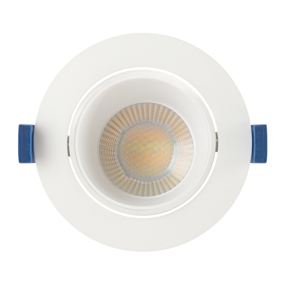 Downlight LED Ajustável Embutido 8W 750Lm CCT 3000-6500ºK (Tom de Luz Regulável) 60º IP20 [SE-SCL309B-8W-W-CCT]