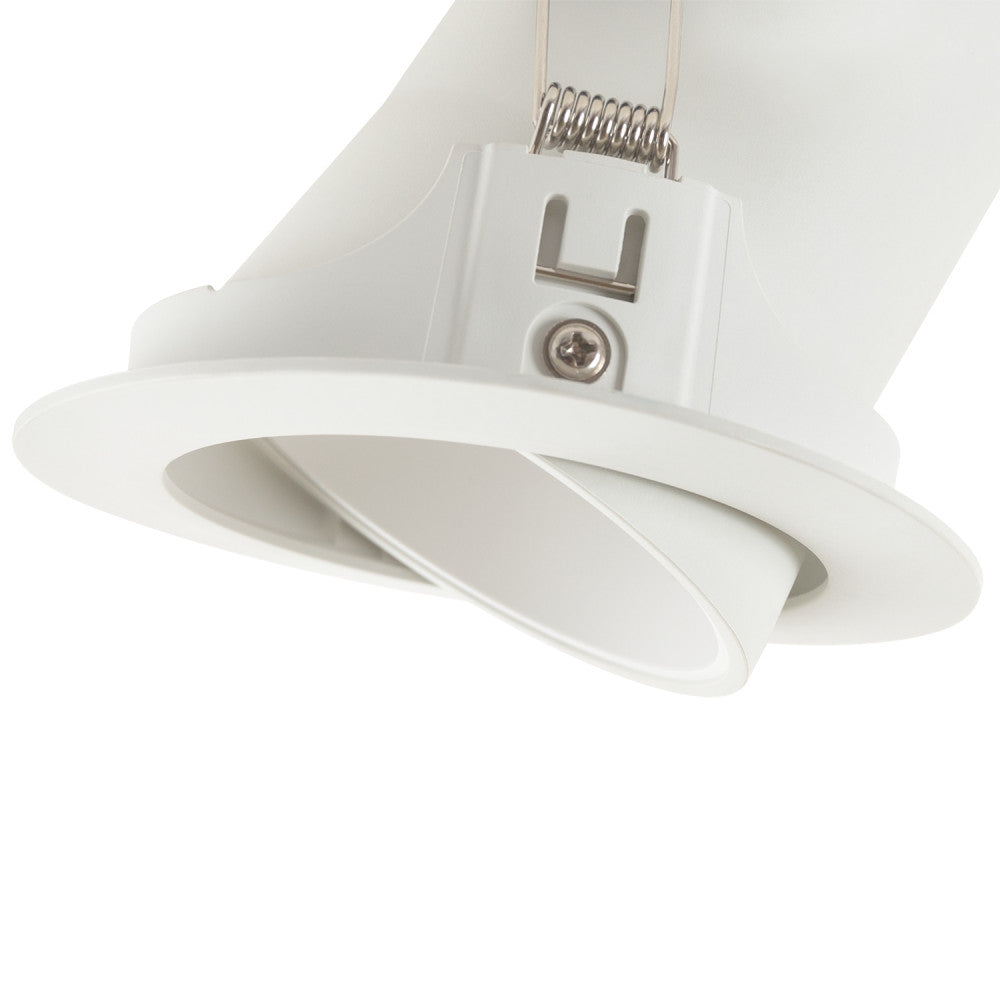 Downlight LED Ajustável Embutido 8W 750Lm CCT 3000-6500ºK (Tom de Luz Regulável) 60º IP20 [SE-SCL309B-8W-W-CCT]