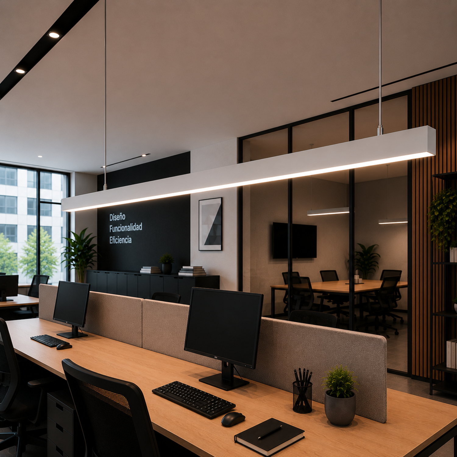 Luminária Linear LED 45W 3.000Lm 180Cm CCT (Tom de Luz Ajustável) Lifud Driver