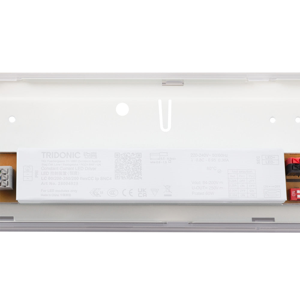 Kit de Emergência LED Impermeável e Interligável 60W 7200lm IP65 CCT (Temperatura de Cor Ajustável) 3000-6500K 110º Tridônico Re