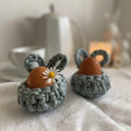 Set de 2 Hueveras de Conejo de Pascua Verde Salvia - Edición Limitada