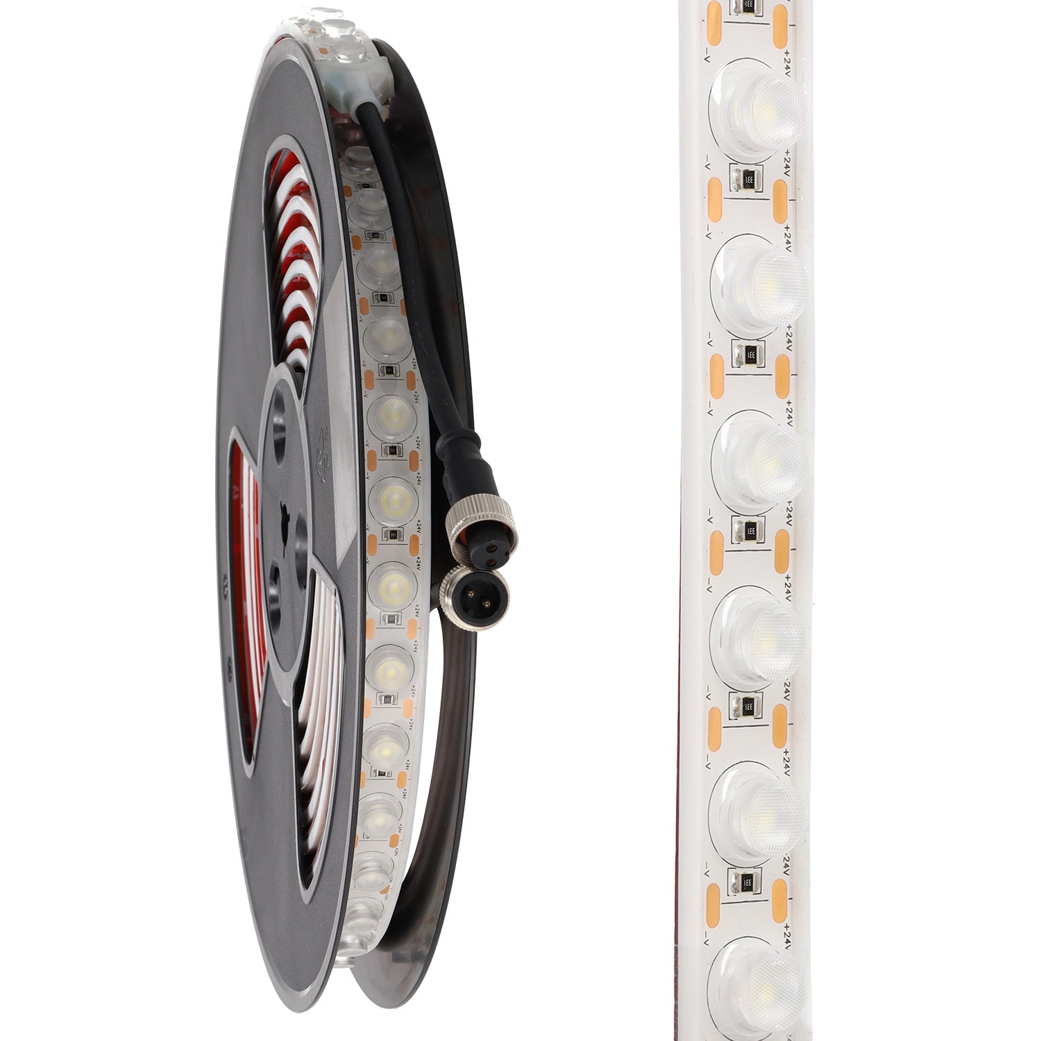 Arandela de pared LED flexible 18W 24VDC 42LEDs/M SMD2835 1260Lm/M IP65 6000ºK 5 metros