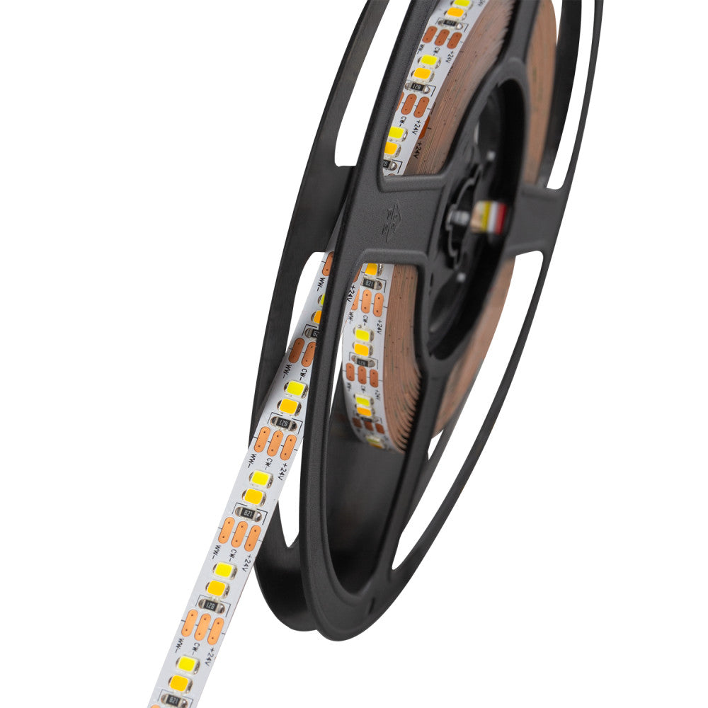 LED-Streifen SMD 2835 5M 12W/M 1200Lm/M CCT (Dimmbare Lichtkuppel) IP20 24VDC [SKY-FSL2835-120-CCT]