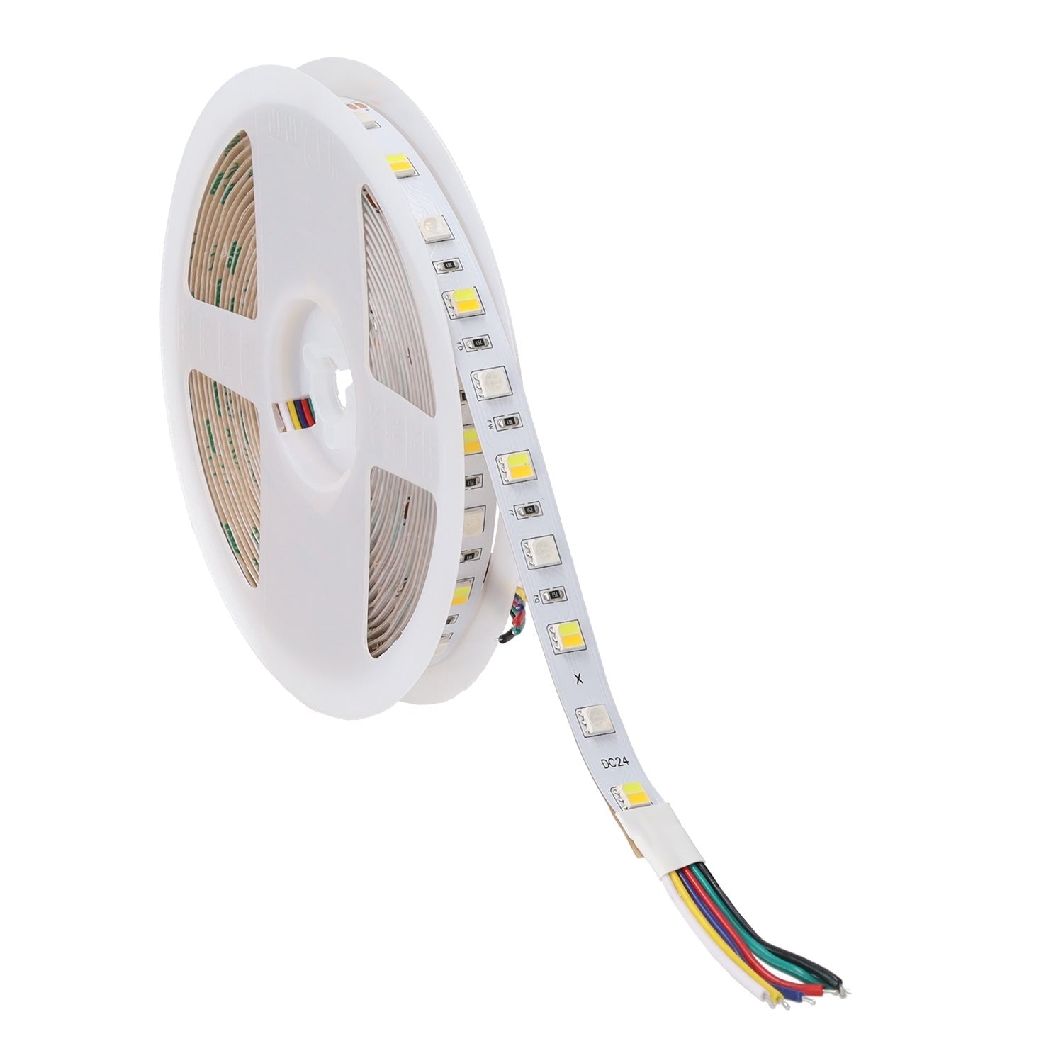 Tira de LED SMD5050 14,4 W/M 140 Lm/W 24 VDC IP20 RGB/CCT Rollo 5 m