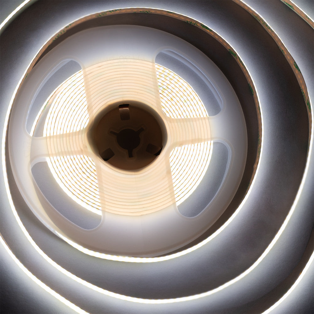 Tira LED COB 5M 12W/M 960Lm/M 4000ºK IP20 24VDC [SKY-FSLCOB-320L-8mm-W]