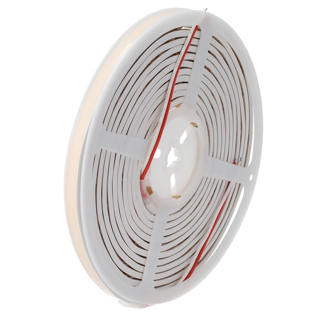 Fita LED flexível, cortável, 12W/m, 24VDC, COB, 528 LED/m, 1400Lm/m, IP65, 6000K, 5 metros