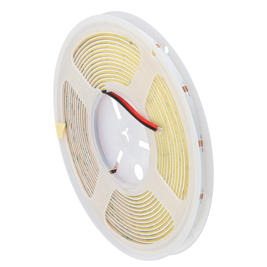 Tira LED flexible – iluminación lateral, 10W/m, 24VDC, COB, 480 LED/m, 1200 lm/m, IP20, 6000K, 5 metros