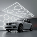 Lámpara LED Hexagonal - 6000K - 14 Hexágonos 56cm + Rectángulo 500cm