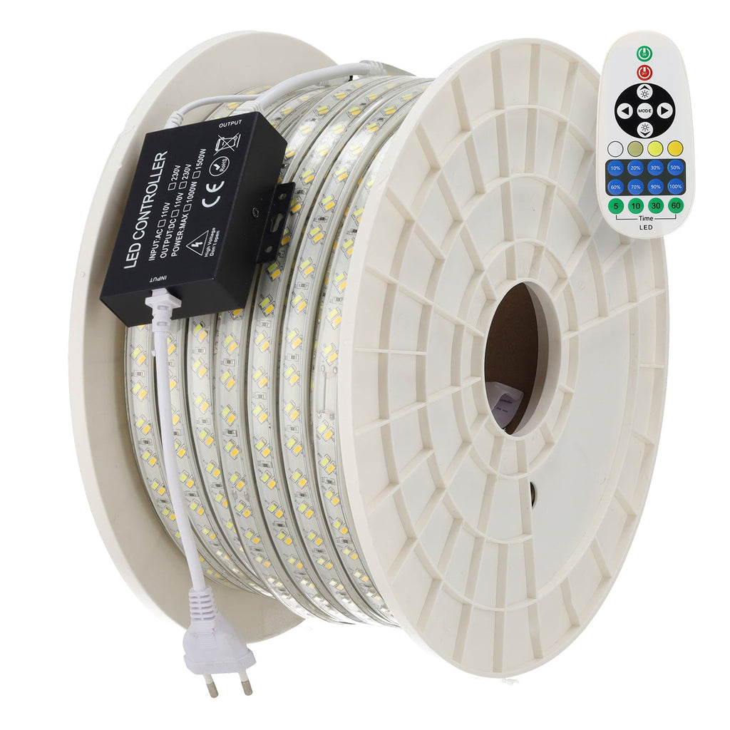 Flexibler LED-Streifen 12W/M 220VAC 120LEDs/M SMD5730 IP65 CCT (Farbtemperatur variabel) 50 Meter
