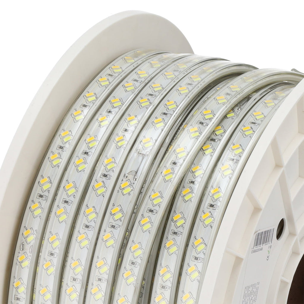 Flexibler LED-Streifen 12W/M 220VAC 120LEDs/M SMD5730 IP65 CCT (Farbtemperatur variabel) 50 Meter